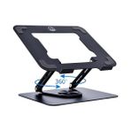 Larskas Masa Için Dizüstü Bilgisayar Standı Ayarlanabilir Yükseklik, Dizüstü Bilgisayar Için Alüminyum Alaşımlı Döner Bilgisayar Standı, 360° Dönebilen Tabanlı Macbook Standı, Masa Için Ergonomik Dizüstü