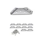 Larskas Metal Köşe Bağlantı Aparatı, 10 Adet Mobilya Dolap Montaj Köşebent, Duvara Sabitleme Gönye, 65.5X30X27MM