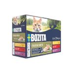 Larskas Mousse Farm Mix – 12 x 85 G Kediler Için Ince Köpük Dokulu Islak , Tavuk, Sığır Veya Hindi – Tahıl Içermeyen Tarifi, Şeker Katkısız – Postbiyotik ile Bağırsak Mikroflorasını Destekler