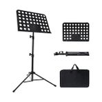 Larskas Nota Kağıdı Için Müzik Standı, Taşıma Çantalı Ayarlanabilir Müzik Standı, Profesyonel Müzik Kitabı Tutucu, Gitar, Ukulele, Keman Çalarlar Için Müzik Kağıdı Tutucu (1 Paket)