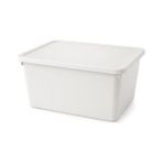 Larskas Orret Home 20 Litre Kapaklı Plastik Depolama Kutusu Organizer Kutu Çok Amaçlı Düzenleyici Saklama Kutusu Ev Içi Dolap Içi Oyuncak Kıyafet Banyo Mutfak Organizer Kutusu