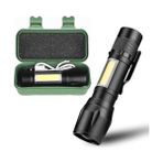 Larskas Orret Home USB Şarjlı Mini El Feneri – Ultra Güçlü LED Fener, 3 Modlu Işık, Metal Kasa, Klipsli Taşınabilir Aydınlatma, Kutulu Cep Feneri, Şarj Kablosu Dahil [enerji Sınıfı A+++]