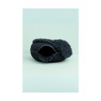 Larskas Peluş Donut Kedi Yatağı - Peluş Donut Kedi Tüneli Koyu Gri-L