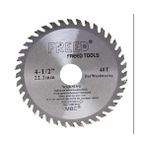Larskas Tct Daire Testere Diski, 115 Mm, 40 Diş, 22.2 mm Delik Çapı, 1055 Karbon Çelik, Krom Vanadyum Yüzeyli, Parlatılmış ve Nikel Kaplamalı, Ağaç ve Sunta Için, Kesim Bıçağı