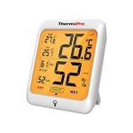 Larskas Thermopro TP53 Dijital Termometre Higrometre Iç Mekan Sıcaklık ve Nem Ölçer Dokunmatik Aydınlatmalı Oda Ortamı Için Profesyonel Termo-Higrometre