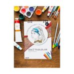 Larskas Ünlü Tablolar Yetişkinler Için Boyama Kitabı, Mandala Boyama Kitabı, Hobi Sanatsal Boyama Sayfaları, Yetişkin Boyama Seti, Van Gogh - 41 Delft Blue