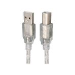 Larskas USB Yazıcı Kablosu 1,5 Metre 2.0V Şeffaf (SL-U2015)