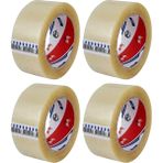 Larskas Ve-Ge Koli Bandı 45X100 Şeffaf (Fil) En 45MM, Uzunluk Net 100 Metre, Basınca ve Gerilime Dayanıklıdır (4 Adet)
