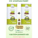 Las Frutas Yemeklik Üzüm Çekirdeği Yağı 1 Litre 2'li – Soğuk Sıkım, Çok Amaçlı, Saf & Doğal - 1 lt