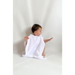 Las Vivas Kids Müslin Çocuk Pançosu, Bebek Plaj Havlusu, Deniz Havuz Bornozu, Unisex Havlu - Beyaz - 1 - 3 Yaş
