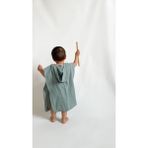 Las Vivas Kids Müslin Çocuk Pançosu, Bebek Plaj Havlusu, Deniz Havuz Bornozu, Unisex Havlu - Yeşil - 1-2 Yaş