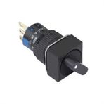 LAS1-AF-22X-31 On-Off-On 2NO-2NC Kare 16 mm Buton