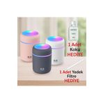 Lascaris 300 ml Ultrasonik Oda Ve Araç Için Ledli Hava Nemlendirici Buhar Makinesi Ve Aroma Difüzörü