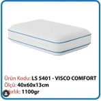 Lasel Sleep - Vısco Comfort- Visco Yastık Ortopedik Boyun Yastığı Boyun Fıtığı Yastığı - 40 x 60 cm - Beyaz