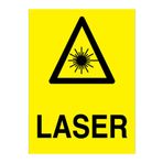Laser Uyarı Tabelası - 35x50 Alüminyum Kompozit Panel - İL9