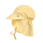 Lassig Flap Hat UV Korumalı Uzun Çocuk Şapkası – Pale Yellow | UPF 80 Güneş Koruması, Ense Korumalı Yaz Şapkası (1-3 Yaş)