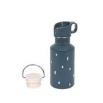 Lassig Happy Prints Midnight Blue Çelik Çocuk Suluk Matara 500 Ml - Mavi