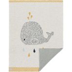 Lassig Little Water Whale Örgü Bebek Battaniyesi - 75 x 100 cm