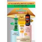 LAST TOUCH 3'lü Paket Leke Karşıtı Yüksek Korumalı Güneş Kremi & Kusursuz Bronzlaştırıcı Yağ & Aloe Vera Jel