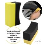 Lastik Aplikatörü ve Parlatıcı - Araba Detay Köpük Sünger ile Tekerlek Parlatma 2 Adet