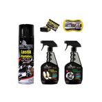Lastik Parlatıcı+Döşeme Temizleyici+Jant TEMIZLEYICI+2AD Göğüs Parlatıcı+Sünger Ebrayn-6parça
