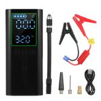 Lastik Şişirme Taşınabilir Hava Kompresörü Akülü ni Elektrikli USB El Pompası Araba Motosiklet Bisiklet için Top Şişme Dijital Basınç Göstergesi ile Otomatik Kapanma LED Işık