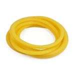 Lastik tüpü Lateks Kauçuk Hortum Renk Aralığı Boyut Esneklik(Yellow,5 METERS-ID M X OD 5MM)