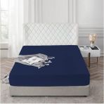 Lastikli %100 Pamuk Penye Çarşaf 120X200 Ara Boy - 120 x 200 - Lacivert