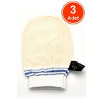 Lastikli Banyo Hamam Eldiven Kesesi 15X26 Cm X 3 Adet