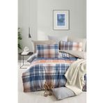Lastikli Çarşaflı Tek Kişilik Nevresim Takımı Plaid