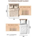 Lastikli & Hipoalerjenik Çarşaf |%100 Pamuk Penye Kumaş | Çift Kişilik 180X200 Cm - Beyaz, Luxcarsaf