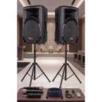 Lastvoice Ample-12Pak Taşınabilir 1600W 12 İnç İkili Aktif Pasif Hoparlör Ses Sistemi Paketi