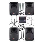 Lastvoice Ample Classy-Paket-4 Aktif hoparlör ve Mixer Full Ses Sistemi Seti