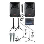 Lastvoice Ample Covering-Paket-2 Aktif hoparlör ve Mixer Full Ses Sistemi Seti