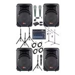 Lastvoice Ample Covering-Paket-4 Aktif Hoparlör Ve Mixer Full Ses Sistemi Seti