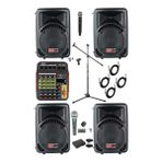 Lastvoice Ample Little Paket-4 Aktif Hoparlör ve Mikser Full Ses Sistemi Seti