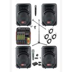 Lastvoice Ample Little Paket-4 Aktif Hoparlör Ve Mixer Full Ses Sistemi Seti