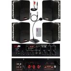 Lastvoice Black Large Paket-3 Hoparlör ve Amfi Anons Ses Sistemi Seti