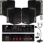 Lastvoice Black Large Paket-3 Hoparlör ve Anfi Anons Ses Sistemi Seti