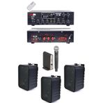 Lastvoice Black Large Plus Paket-2 Hoparlör ve Anfi Anons Ses Sistemi Seti