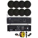 Lastvoice Black Maxx Paket+4 Tavan Hoparlörü+6 Bölgeli Amfi Ses Sistemi Paketi