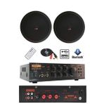 Lastvoice Black Small-4 Tavan Hoparlör ve Anfi Ses Sistemi Paketi