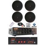 Lastvoice Black Small-5 Tavan Hoparlör ve Anfi Ses Sistemi Paketi