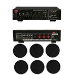 Lastvoice Black Small-6 Tavan Hoparlör ve Anfi Ses Sistemi Paketi