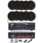 Lastvoice Black Small-8 Tavan Hoparlör ve Anfi Ses Sistemi Paketi