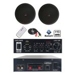 Lastvoice Black Small Paket-1 Tavan Hoparlör ve Anfi Ses Sistemi Paketi