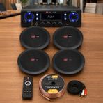 Lastvoice Black Stately Pack-4 Tavan Hoparlörü ve Anfi Ses Sistemi Seti - Paket-2