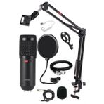 Lastvoice BM800XLR Condenser Shock Mount + Stand + Pop Filtre + Mikrofon