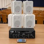 Lastvoice Ekonomi Wall Paket-4W Anfi ve Duvar Hoparlörü Seti (1 ANFİ + 4 HOPARLÖR) - Beyaz