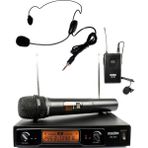 Lastvoice LM-202EH Çiftli Telsiz Kablosuz EL ve Headset Mikrofon